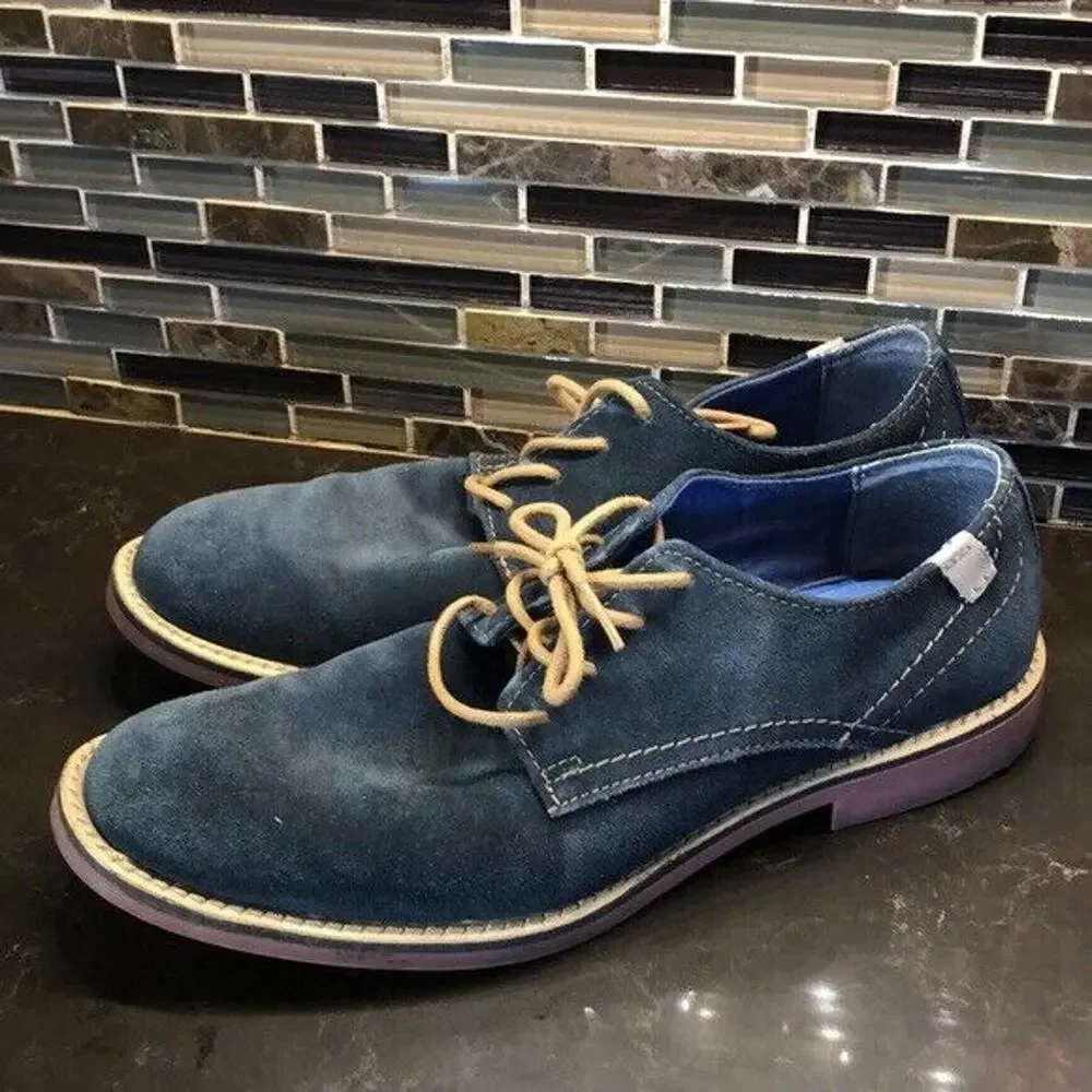 Mark Nason x Skechers cornflower‎ Blue Suede lace-up Men’s Size 8